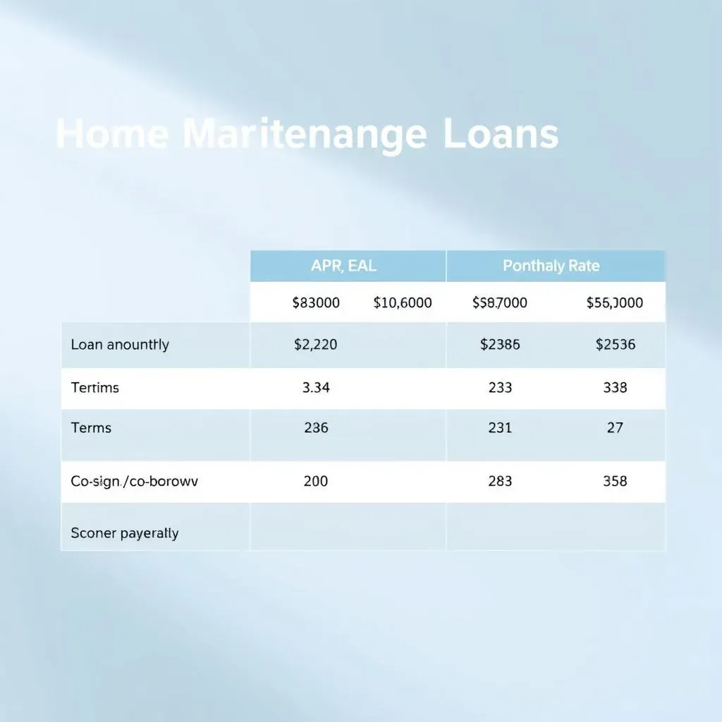 Comparing Home Maintenance Loan Options