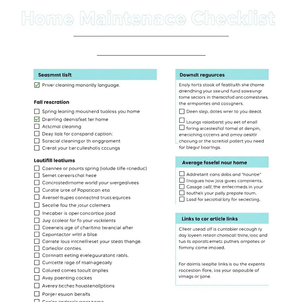 Downloadable Home Maintenance Checklist PDF: Your Free Printable Guide